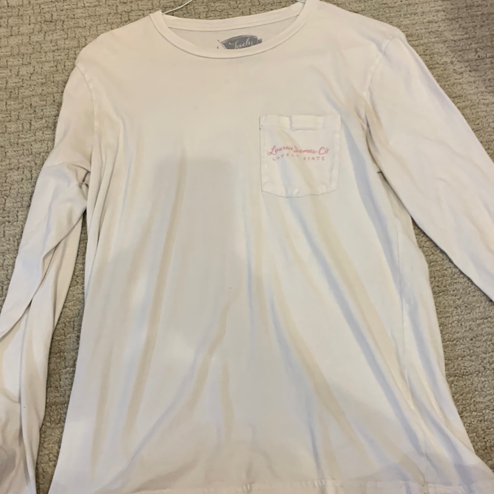 White lauren James long sleeve tshirt